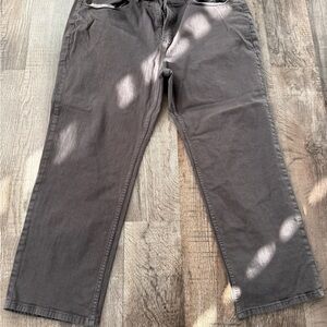 Men's Charcoal Relaxed Jeans